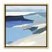 Joss & Main Graham Lake II - Painting Print Canvas in Blue/Brown/White | 17.5 H x 17.5 W x 2 D in | Wayfair 39216-01