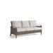 Three Posts™ Courson 74" Wide Outdoor Teak Patio Sofa w/ Cushions Wood/All | 31 H x 74 W x 36 D in | Wayfair 352E3DD6059241B3B501A2CE15F53FB1