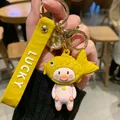 Porte-clés pendentif Panda dessin animé pour femme et enfant créatif mignon cochon téléphone