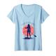 Damen SUP Board Paddle Stand Up Paddling T-Shirt mit V-Ausschnitt