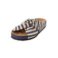 Extra Wide Width Women's The Reese Slip On Footbed Sandal by Comfortview in Navy (Size 7 WW)