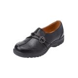 Extra Wide Width Women's The Natalia Slip-On Flat by Comfortview in Black (Size 12 WW)