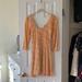 Free People Dresses | Free People Peach Scoop Neck Eyelet Dress | Color: Cream/Orange | Size: S