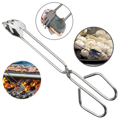 QuestionOutils de barbecue Ciseaux en acier inoxydable Type pince à aliments grnommée Accessoires