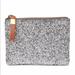 Madewell Bags | Madewell Leather Sparkle Pouch Wallet Nwt | Color: Brown/Silver | Size: Os