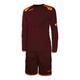 Gems Herren Denver Fußball-Kit-Torhüter, Dunkelrot, XXS