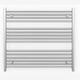 800mm Wide Flat Chrome Heated Towel Rail Radiator Designer Bathroom Radiator For Central Heating Designer (Elissa 800 / 800mm High)