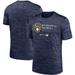 Men's Nike Heathered Navy Milwaukee Brewers Authentic Collection Velocity Practice Performance T-Shirt