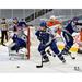 John Tavares Toronto Maple Leafs Unsigned Blue Reverse Retro Jersey Skating Photograph