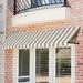 Awntech Slope Window Awning Wood/Woven Acrylic in White | 24 H x 100.5 W x 42 D in | Wayfair ER2442-WH-8LW