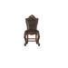 Mutsumi Home Studio Side Chair Faux Leather/Wood/Upholstered in Black/Brown | 48 H x 22 W x 23 D in | Wayfair AC-78222