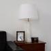ellahome Cilicia Table Lamp Alabaster/Linen/Metal in White | 28.74 H x 16.14 W x 16.14 D in | Wayfair IL209