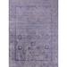 Indigo 84 x 60 x 0.35 in Indoor Area Rug - Williston Forge Humiston Oriental Light Purple Area Rug Polyester/Wool | 84 H x 60 W x 0.35 D in | Wayfair