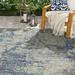 Blue/Brown 94 x 9 in Indoor/Outdoor Area Rug - Sol 72 Outdoor™ Adilynn Abstract Blue/Sand Indoor/Outdoor Area Rug | 94 W x 9 D in | Wayfair