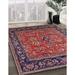 Blue/Red 120 x 96 x 0.35 in Indoor Area Rug - Bungalow Rose Oriental Red/Blue Area Rug Polyester/Wool | 120 H x 96 W x 0.35 D in | Wayfair