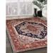 Blue/Red 120 x 84 x 0.35 in Indoor Area Rug - Bungalow Rose Oriental Red/Blue Area Rug Polyester/Wool | 120 H x 84 W x 0.35 D in | Wayfair