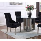 Rosdorf Park Southampton Tufted Side Chair Wood/Upholstered in White | 39.5 H x 24.5 W x 26 D in | Wayfair 76E7E37E209641EBB77E465582E69B1E