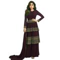 Skyview Fashion Indian Bollywood Pakistani Dresses for Women Palazzo Style Embroidered Salwar Kameez Suit Wine