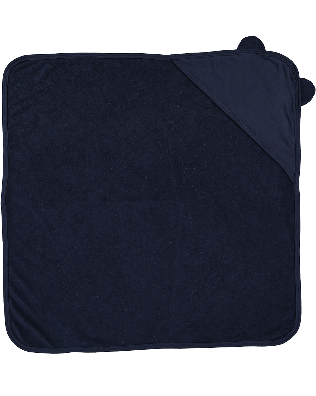 Rabbit Skins RS1013 Infant Hooded Towel With Ears in Navy Blue size OSFA | Cotton/Polyester Blend LA1013, 1013