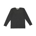 LAT 6918 Men's Fine Jersey Long-Sleeve T-Shirt in Vintage Smoke/Nat size Large | Ringspun Cotton LA6918