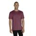 Jerzees 88MR Snow Heather Jersey T-Shirt in Maroon size 2XL | Cotton/Polyester Blend 88M