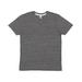 LAT 6991 Men's Harborside Melange Jersey T-Shirt in Smoke size Small | Cotton/Polyester Blend LA6991