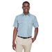 Harriton M580 Men's Key West Short-Sleeve Performance Staff Shirt in Cloud Blue size XS | Polyester