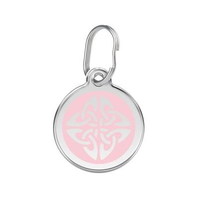 Red Dingo Tribal Arrows Stainless Steel Personalized Dog & Cat ID Tag, Pink, Medium
