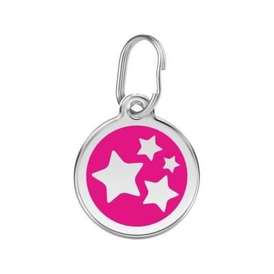 Red Dingo Star Stainless Steel Personalized Dog & Cat ID Tag, Hot Pink, Small