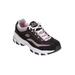 Women's The D'Lites Life Saver Sneaker by Skechers in Black Medium (Size 7 1/2 M)