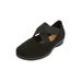 Women's The Stacia Mary Jane Flat by Comfortview in Black (Size 9 1/2 M)