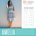 Lularoe Dresses | Lularoe Amelia Dress, Green/Pink, Size M, Pockets | Color: Green/Pink | Size: M