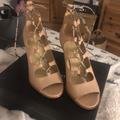 Coach Shoes | Coach New In Box Leather Heels Shoes Nude Size 5 | Color: Cream | Size: 5