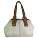 Coach Bags | Coach Large White Brown Leather Shoulder Bag | Color: Brown/White | Size: Large