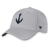 Men's Fanatics Branded Gray Seattle Kraken Secondary Logo Flex Hat