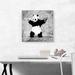 ARTCANVAS Panda w/ Guns by Banksy - Wrapped Canvas Painting Print Canvas in Black/Gray/White | 18 H x 18 W in | Wayfair BANKSY4-1S-18x18