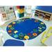 Blue/Navy 92 x 64 x 0.5 in Area Rug - Learning Tree by Joy Carpets Area Rug Nylon | 92 H x 64 W x 0.5 D in | Wayfair 2083CC