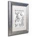 Trademark Fine Art 'Fairy' Framed Graphic Art on Canvas in Black/Green/White | 14 H x 11 W x 0.5 D in | Wayfair ALI3576-S1114MF