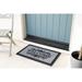 MSI Welcome Flocked Non-Slip Outdoor Doormat Coir, Rubber in Gray/Black | 18" W x 30" L | Wayfair WAY-CKINGSGATE18x30M