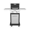 Nexgrill Deluxe 2-Burner Propane Gas Grill w/ Foldable Side Shelves, 28000 BTUs Stainless Steel/Cast Iron/Steel in Red | Wayfair 720-0864R