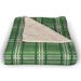 The Holiday Aisle® Danberry Fleece Throw Microfiber/Fleece/Microfiber/Fleece in Green | 60 H x 50 W in | Wayfair C0BED75460FA495D92EF03A160D83FD6