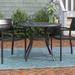 Lark Manor™ Alyah Steel Bistro Outdoor Table Metal in Black | 28 H x 38 W x 38 D in | Wayfair 6334E48E6B934908800423625C0C78F7