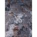 Gray 84 x 60 x 0.35 in Indoor Area Rug - 17 Stories Abstract Dark Area Rug Polyester/Wool | 84 H x 60 W x 0.35 D in | Wayfair