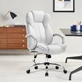 Inbox Zero Office Executive Chair Upholstered in Gray | 48 H x 21.3 W x 21.3 D in | Wayfair DB849BC66B1C43B8BB59846C3EC41724