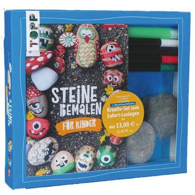 Kreativset für Kinder mit Acrylstiften und Steinen