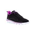 Women's Travelactiv Axial Walking Shoe Sneaker by Propet in Black Purple (Size 11 XX(4E))