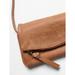 Free People Bags | Free People Genuine Leather Crossbody | Color: Brown/Cream | Size: Os