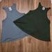 Free People Tops | Free People Loose Fit Tanks Bundle Of 2 | Color: Gray/Green | Size: S