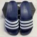 Adidas Shoes | Adidas Adilette Shower Slides Navy Blue 6 Nib | Color: Blue/White | Size: 6