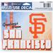 WinCraft San Francisco Giants 4.5" x 5.5" Postcard Multi-Use Decal